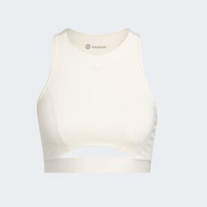 ADIDAS Yoga Set,  Sports Bra + Bike Shorts Sz L Wonder white